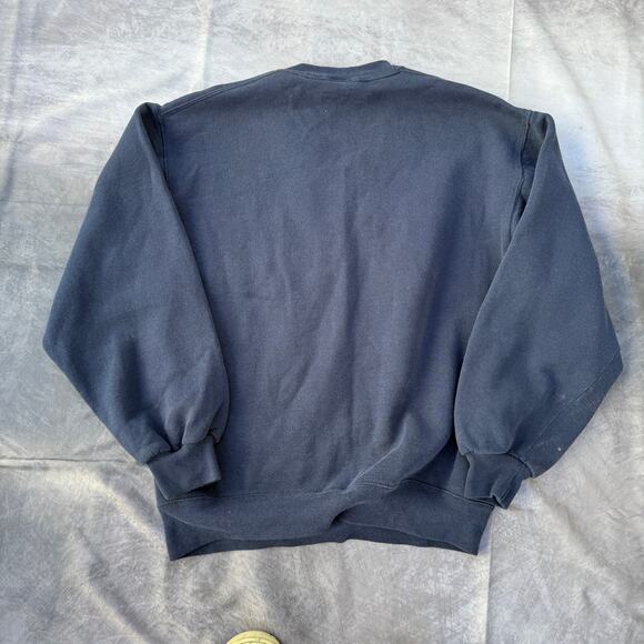Vintage 90's Bike Auburn Tigers Navy Blue Crewneck Pullover Sweatshirt Sz Medium - Picture 3 of 8